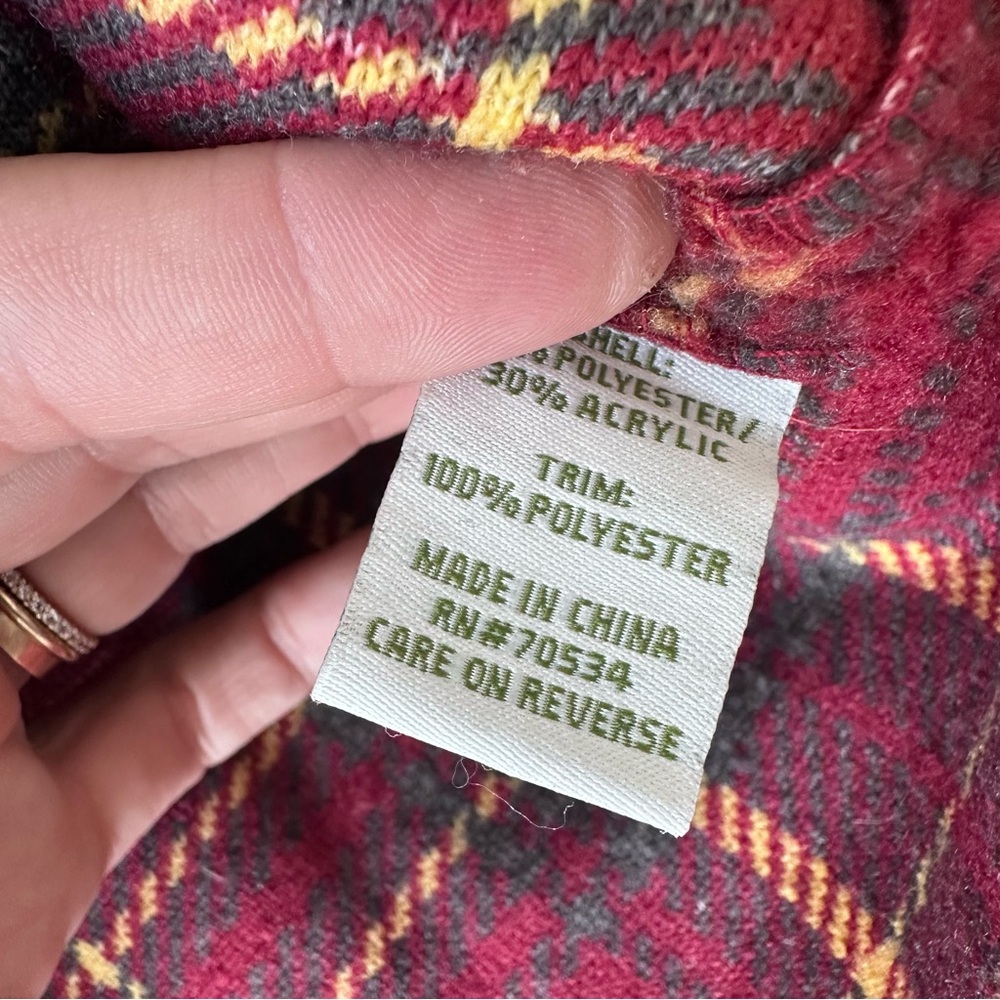 Orvis Performance Fleece Plaid Toggle Jacket - image 4